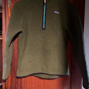 Patagonia Moss Green Fleece Jacket
